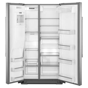 21 cu. ft. Side by Side Refrigerator in Fingerprint Resistant Stainless Steel, Counter Depth