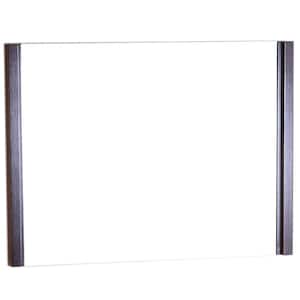 Fontana 36 in. W x 26 in. H Framed Rectangular Bathroom Vanity Mirror in Wenge