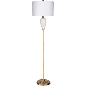 Maritza 60 in. Brass Indoor Floor Lamp
