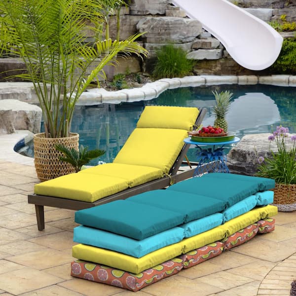 Patio Furniture Yellow Chaise Lounge Cushions Arden Selections X
