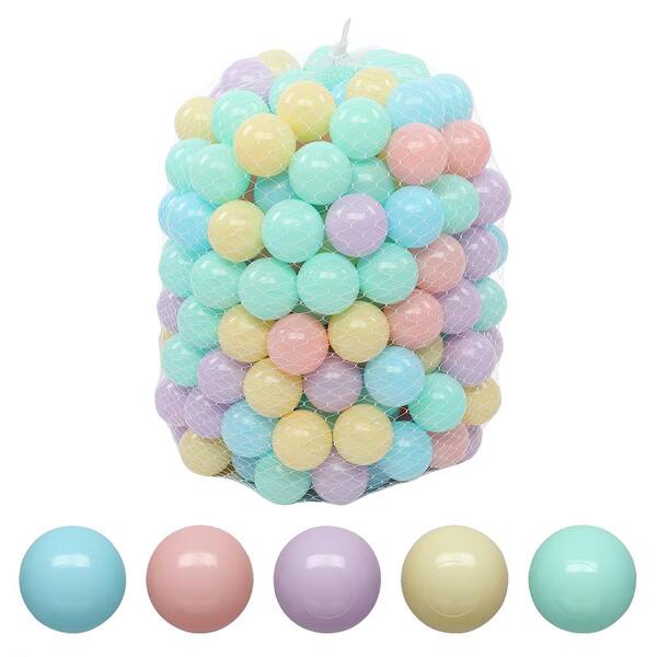 200x Ball Pit Balls Play Kid Baby Plastic Ocean Soft Toy for Playpen 4 Colors 