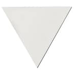Paintable White Fabric Triangle 24 in. x 24 in. x 24 in. Sound Absorbing Acoustic Panels (2-Pack)
