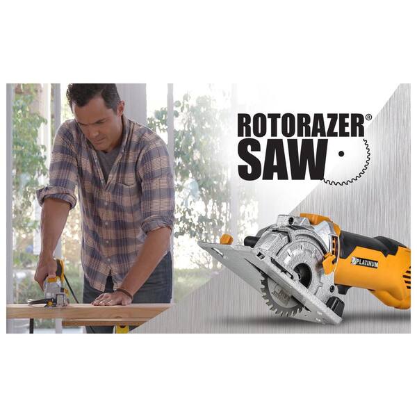 Rotorazer is the all-in-one saw that does it all! 7 different saws in 1:  jigsaw, circular saw, hand saw, band saw, tile saw,…