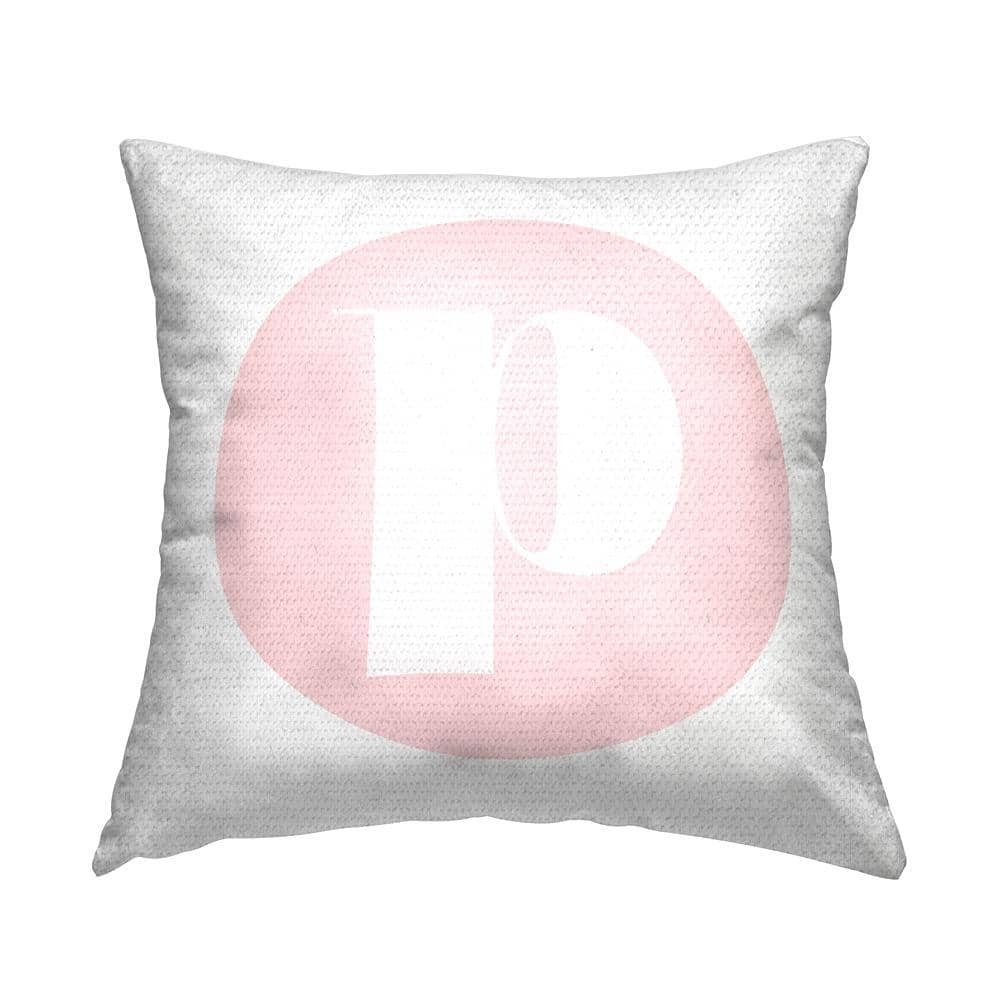 Pink Circle Letter P Square Outdoor Throw Pillow price history on PriceWatchPro
