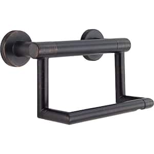 Decor Assist Contemporary Toilet Paper Holder with Assist Bar in Venetian Bronze