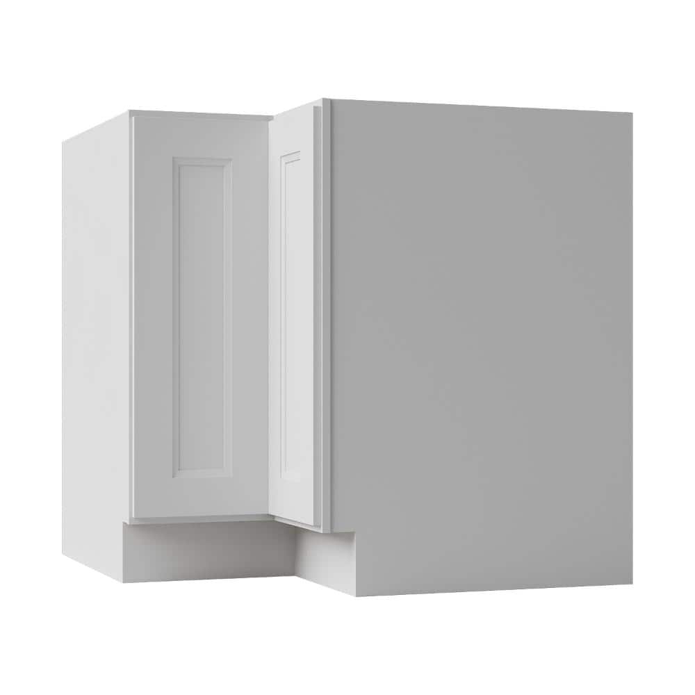 36 in. W x 24 in. D x 34.5 in. H Ready to Assemble Double Shaker Base Corner Lazy Susan Kitchen Cabinet in Newport White price history on PriceWatchPro