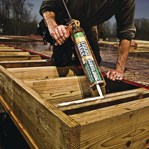 Liquid Nails - Subfloor and Deck 28 oz. Tan Low VOC Construction Adhesive (12-Pack)