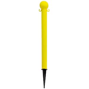 3 in. Yellow Ground Pole