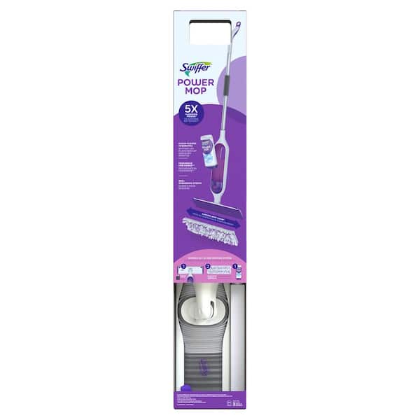 Swiffer WetJet Wood Spray Mop Starter Kit (1-WetJet, 5-Pads, Cleaning  Solution and Batteries) 003700076560 - The Home Depot
