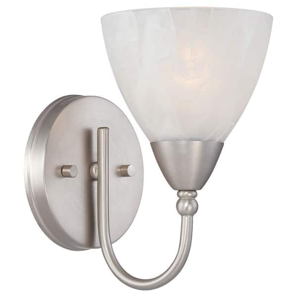Thomas Lighting Tia 1-Light Matte Nickel Bath Light
