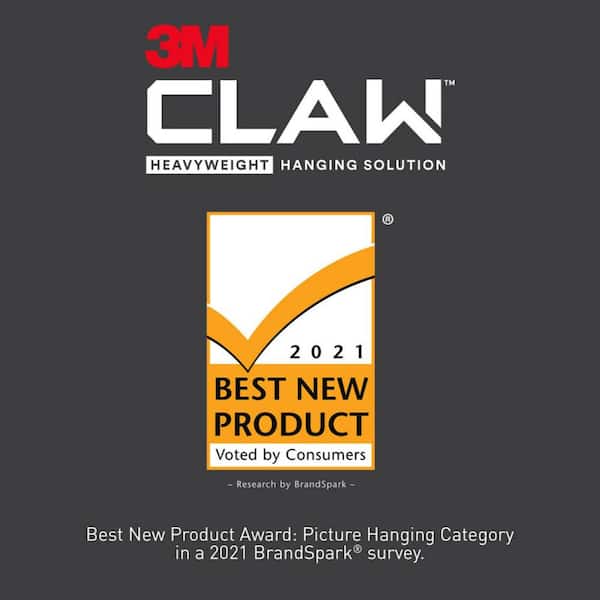3M CLAW 45 lbs. Drywall Picture Hanger with Temporary Spot Marker (Pack of  3-Hangers and 3-Markers) 3PH45M-3ES - The Home Depot