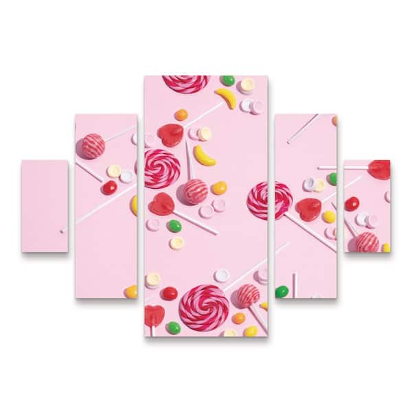Trademark Fine Art Julia Ramiro Caramelos 5-Piece Panel Set Unframed Photography Wall Art 34 in. x 44 in.