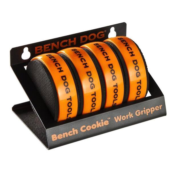 Bench Dog 4-Bench Cookie Non Slip Pads with Storage Rack