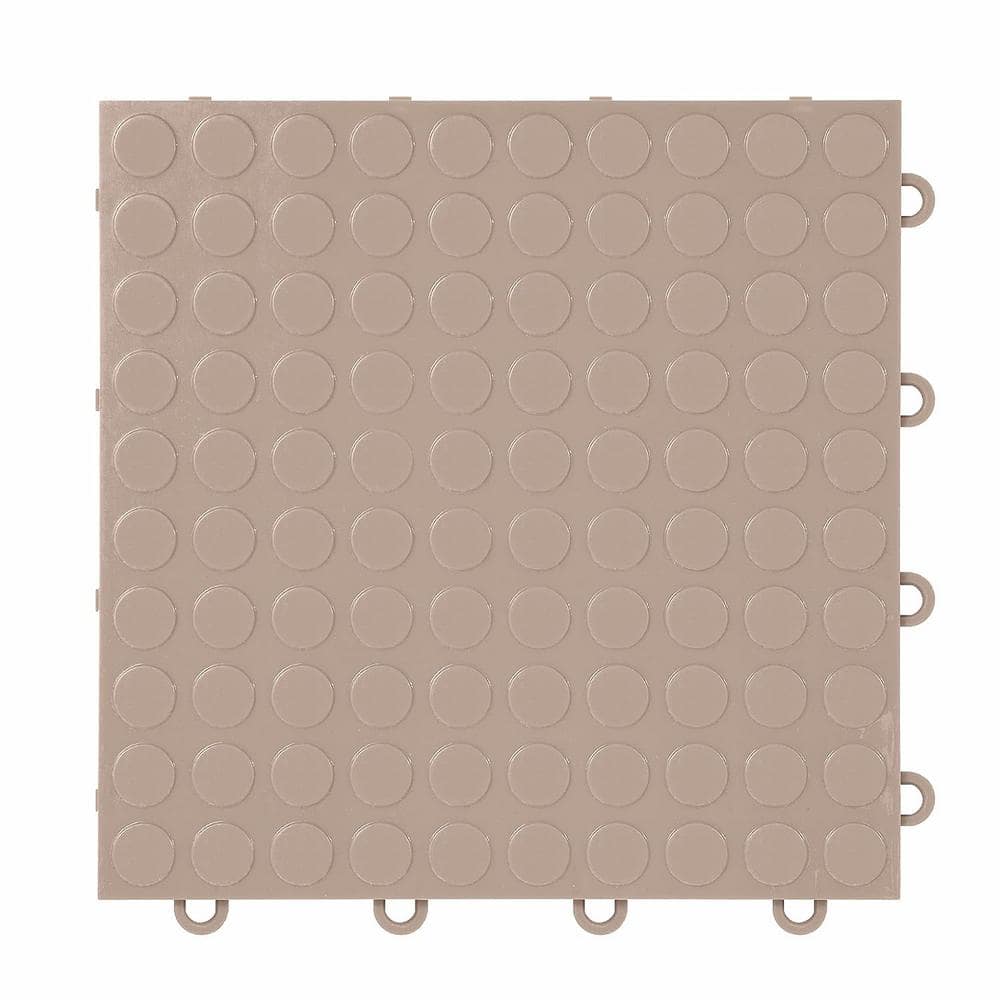 IncStores FlooringInc Beige Coin 12 in. W x 12 in. L x 3/8 in. T ...