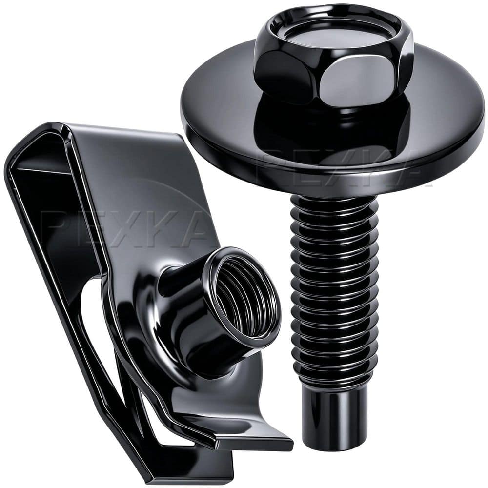 15 Set M6-1.0 Extruded U Nuts and Hex Head SEMS Body Bolts Kit for GM Ford Chrysler Multipurpose Bumper Fender price history on PriceWatchPro