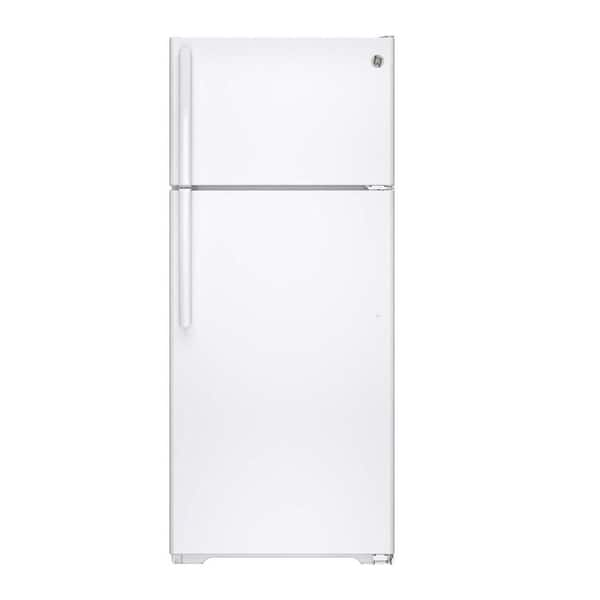 GE 17.5 cu. ft. Top Freezer Refrigerator in White, ENERGY STAR