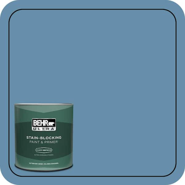 BEHR ULTRA 1 qt. #S500-5 Treasure Map Extra Durable Semi-Gloss Enamel Interior Paint & Primer