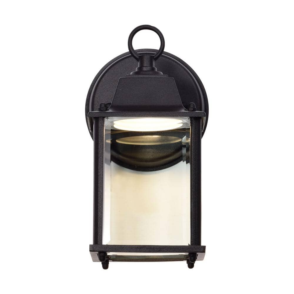 Modern Black LED Cube Lantern, 8W Dimmable Energy Star