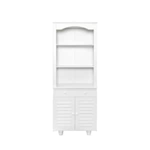 Costway 73.5''Double Door Tall Pantry Cabinet Freestanding Versatile  Storage Organizer White