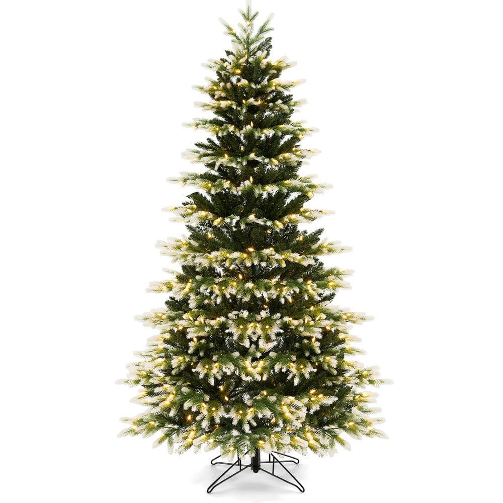 Zimtown 7ft Pre-Lit Artificial Christmas Tree w/ 500 LED Color