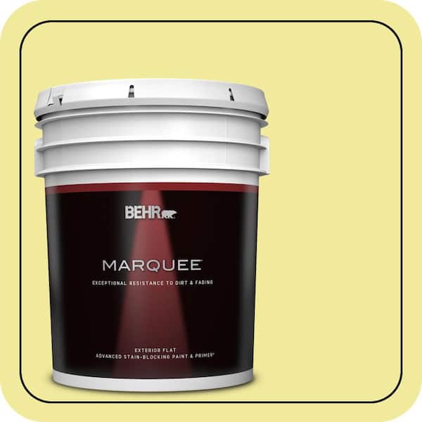 BEHR MARQUEE 5 gal. #400A-3 Pear Flat Exterior Paint & Primer