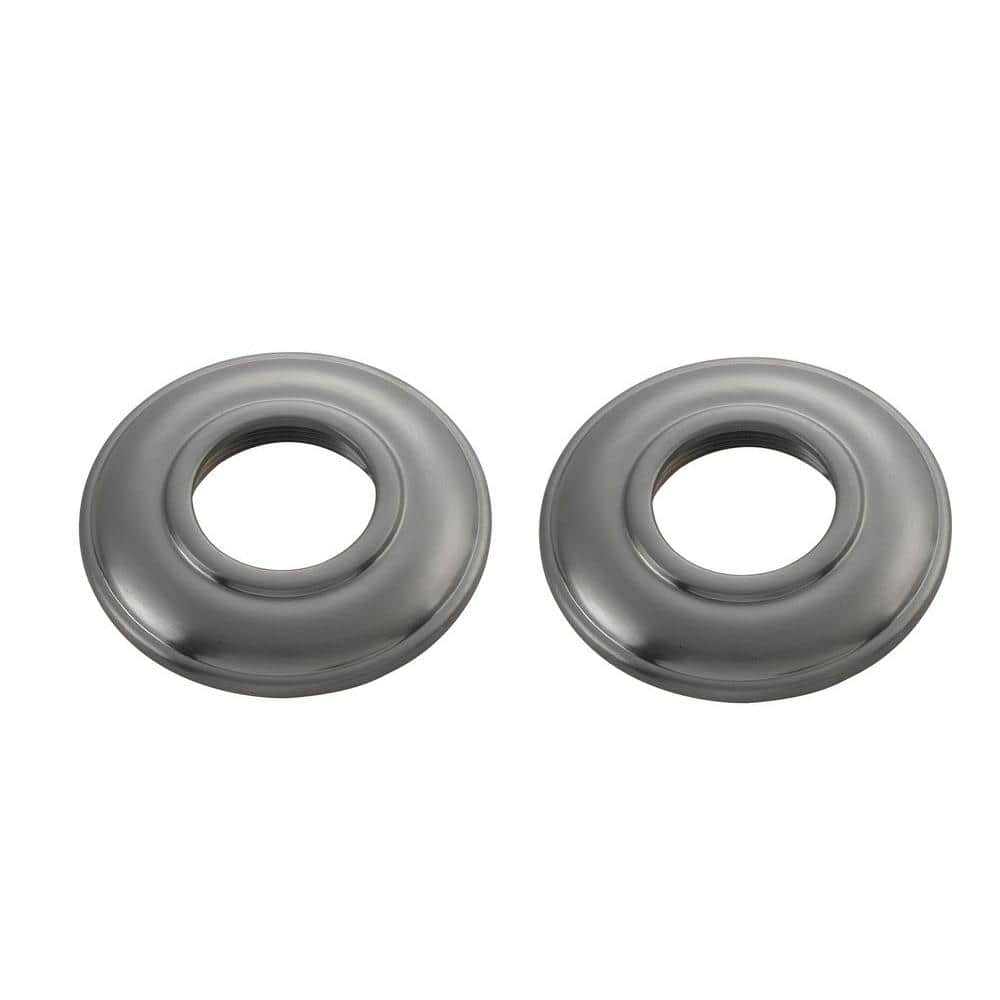 Builders Pair of Handle Flanges, Brushed Nickel price history on PriceWatchPro