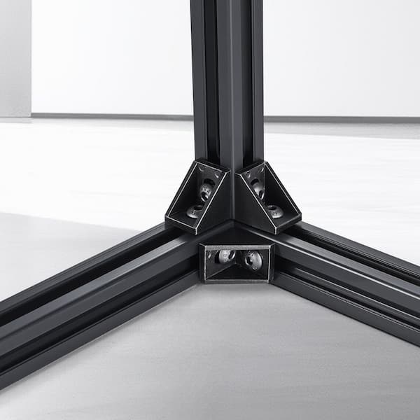 4 Pieces 47.2 in. T Slot 2020 Aluminum Extrusion Profile, European Standard Anodized Linear Rail, High-Strength Extruded