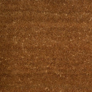 Brown 30 in. x 18 in. Coir Non-Slip Indoor/Outdoor Door Mat