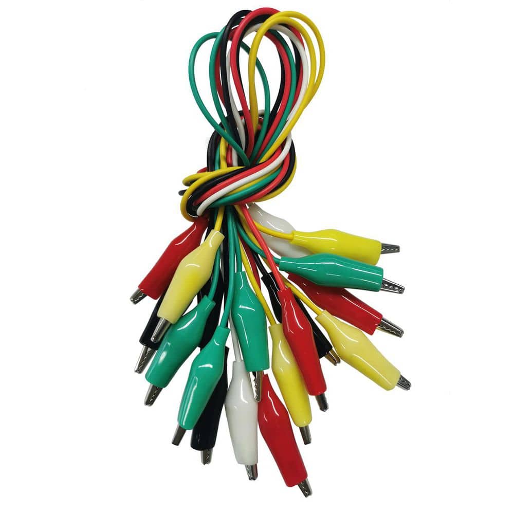 10-Piece Premium Alligator Clips Electrical Test Leads 55cm Crocodile Jumper Wire Cable for Circuit Experiments price history on PriceWatchPro