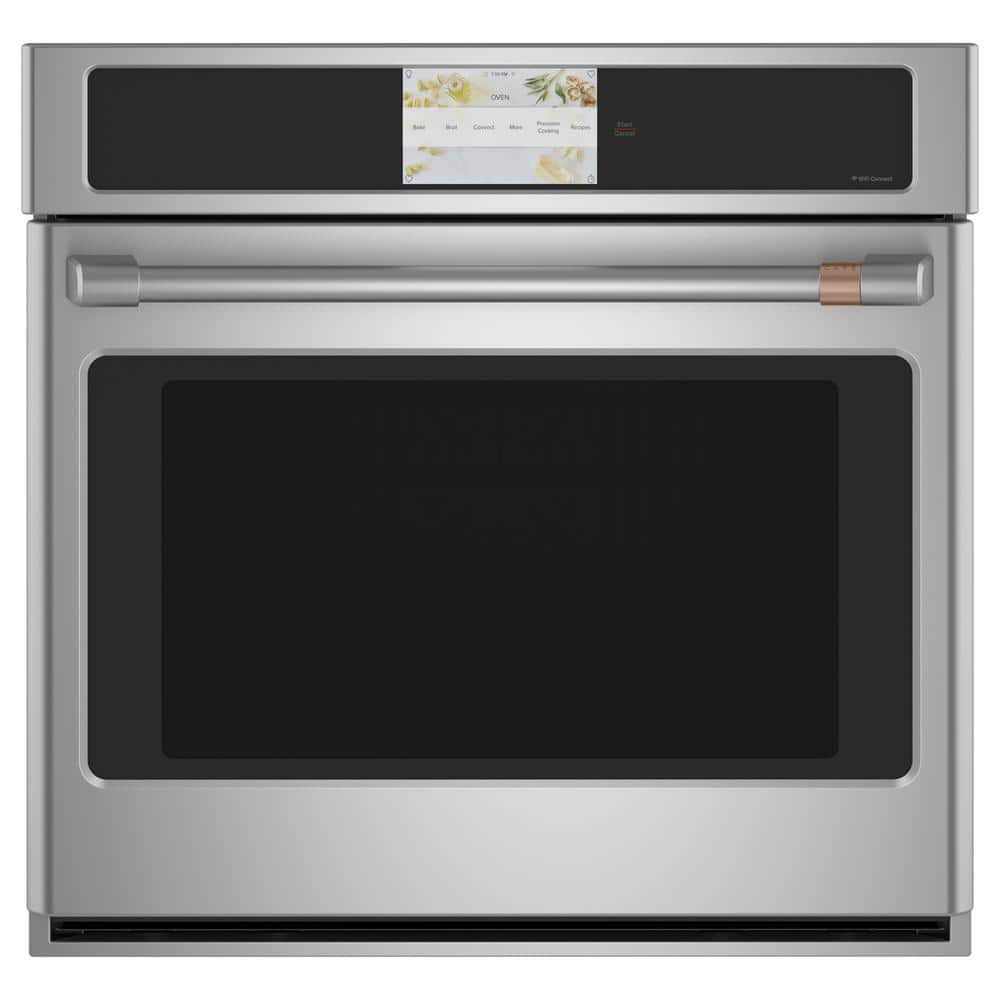 Best Buy: Café 30 Built-In Single Electric Convection Wall Oven CT9070SHSS
