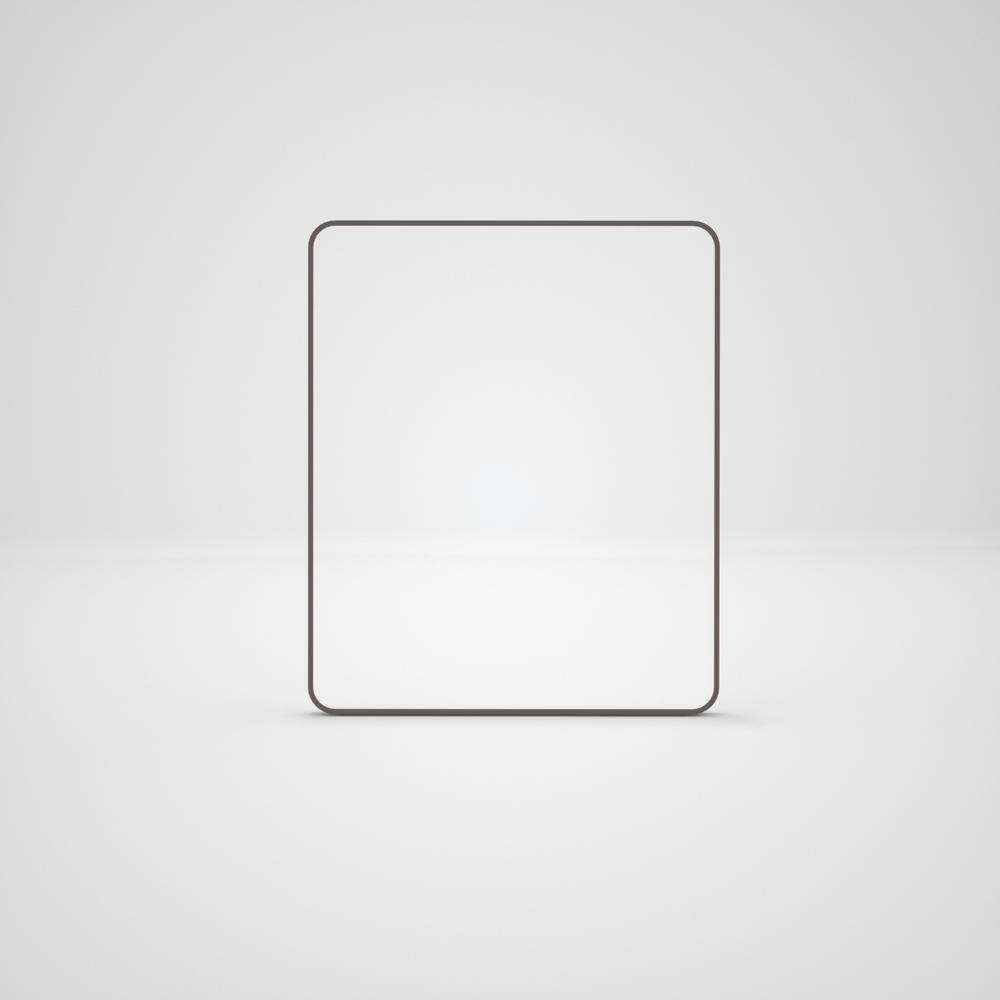 Oil Rubbed Bronze 30 in. W x 36 in. Metal Framed Rounded Rectangle Bathroom