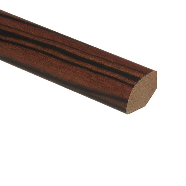 Zamma Rosewood Ebony 5/8 in. Thick x 3/4 in. Wide x 94 in. Length Vinyl Quarter Round Molding