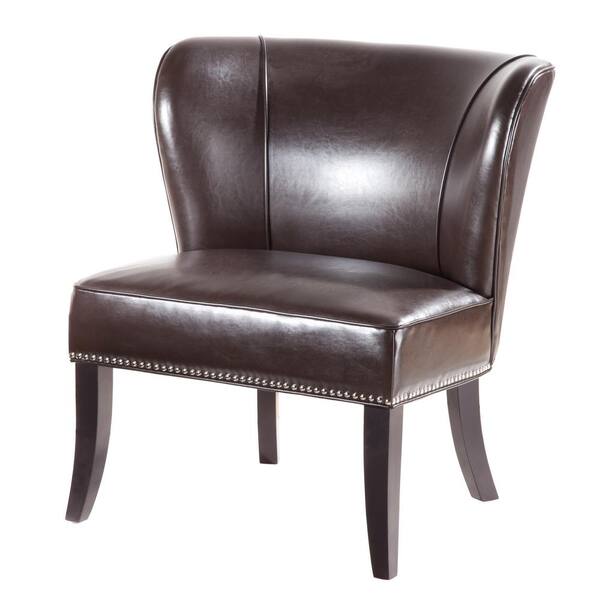 Madison Park Sheldon Brown Modern Armless Accent Chair
