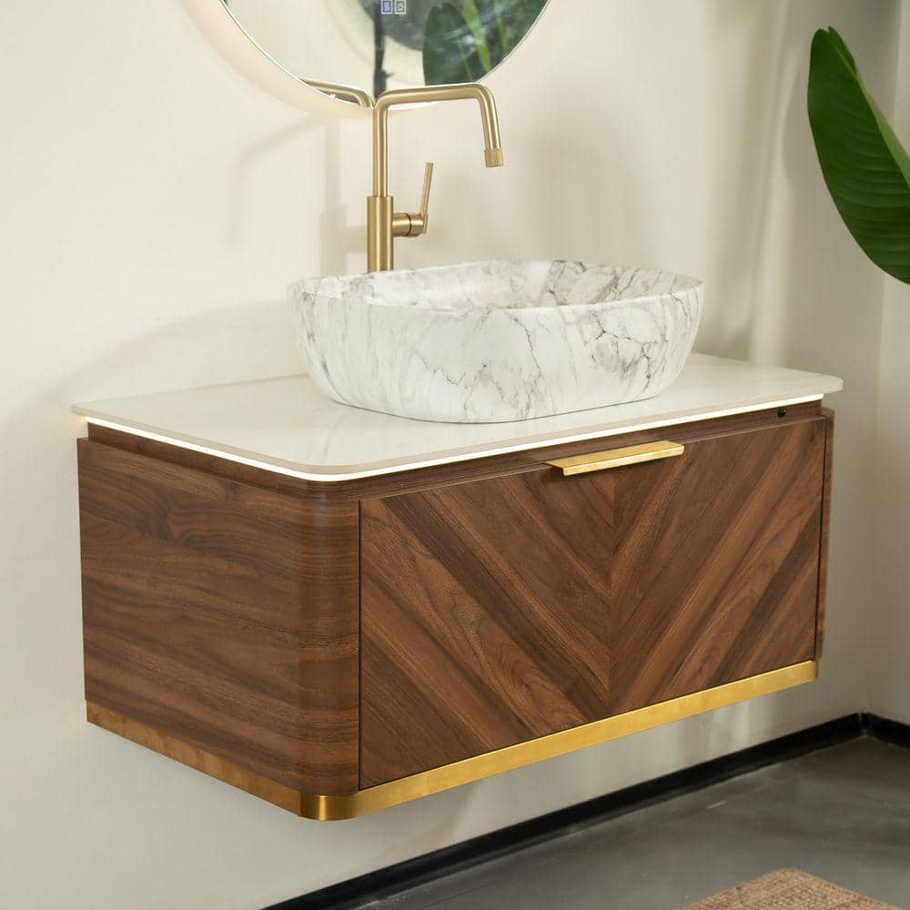 Modland 36'' Wall-Mounted Bathroom Va...