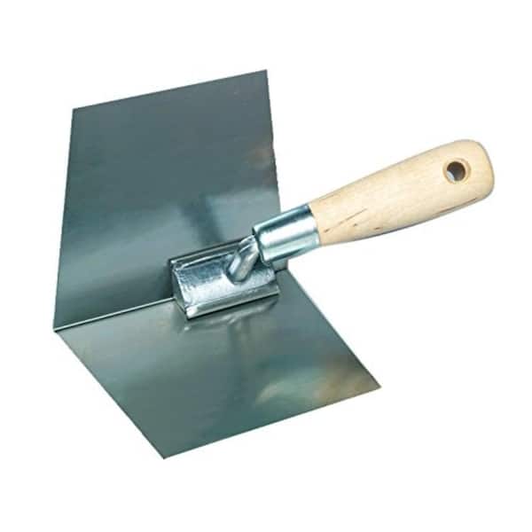 Bon Tool 5 in. to 4-1/2 in. x 4 in. Stainless Steel Tapered Inside Corner Finishing Trowel