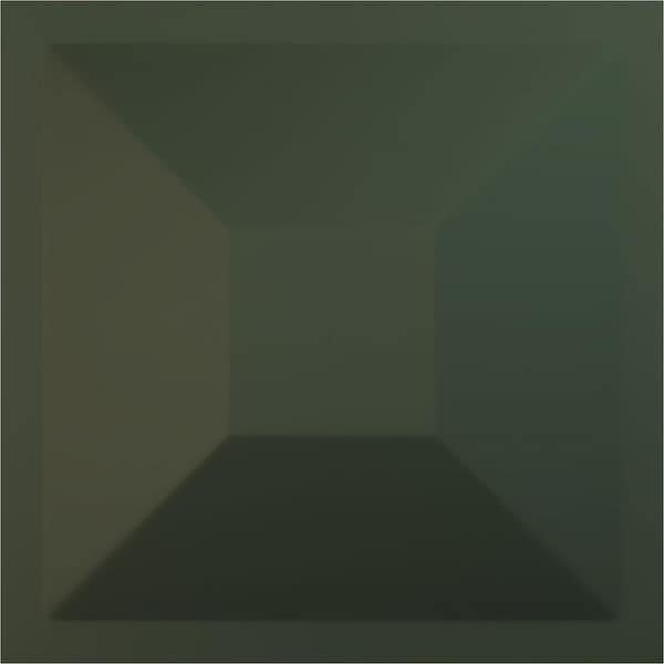 11-7/8"W x 11-7/8"H Diane EnduraWall Decorative 3D Wall Panel, Satin Hunt Club Green (Covers 0.98 Sq.Ft.)