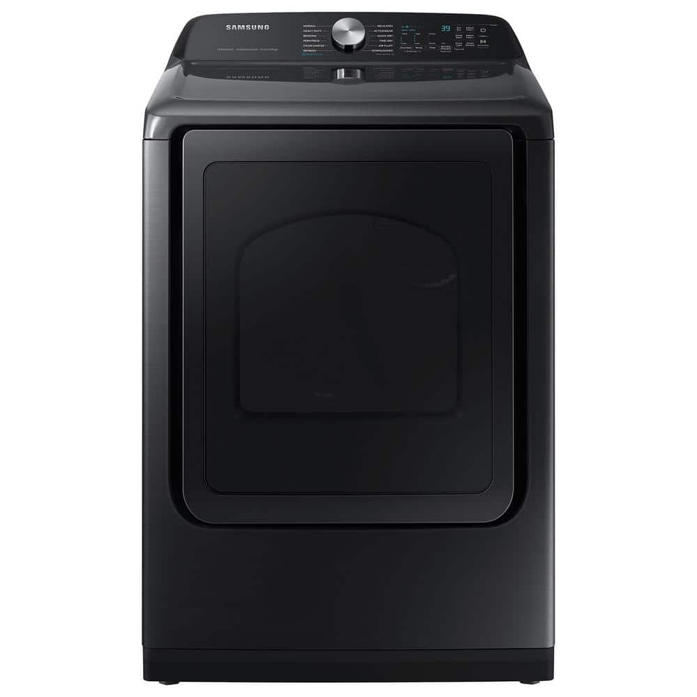 7.4 cu. ft. Vented Gas Dryer with Steam Sanitize+ in Brushed Black