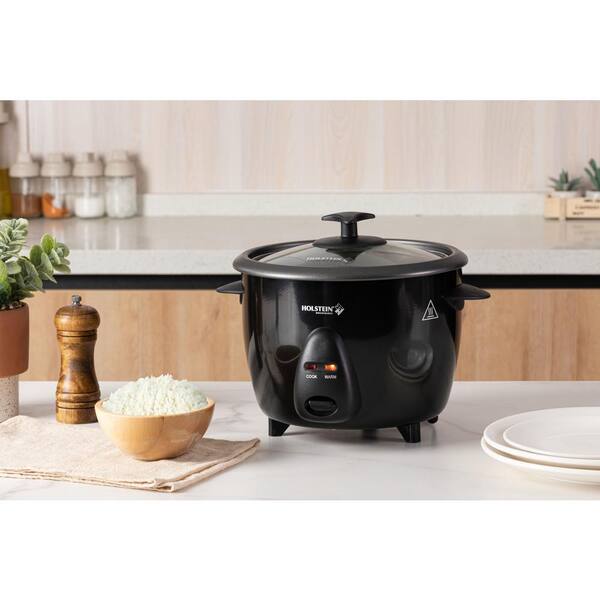3-Cup Silver Automatic Rice Cooker with Glass Lid, Measuring Cup and Rice Scoop 3-Cup Silver Automatic Rice Cooker with Glass Lid, Measuring Cup and Rice Scoop