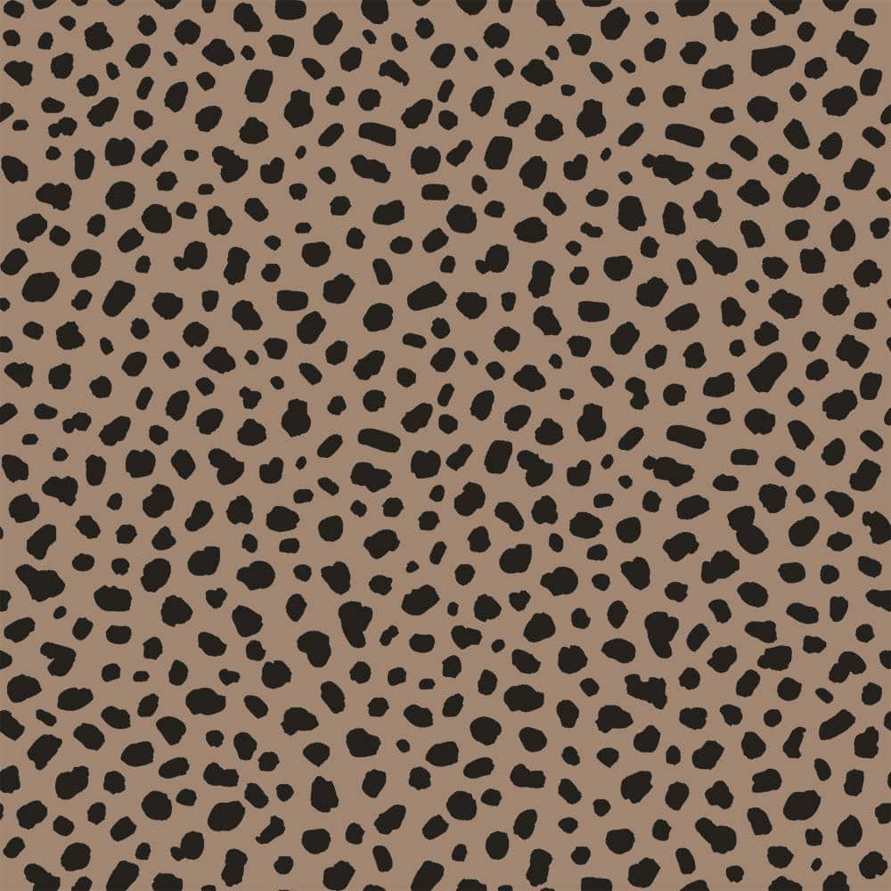 I Love Wallpaper Leopard Metallic Animal Print Wallpaper in Black and