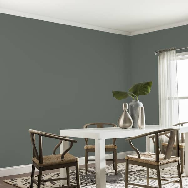 Glidden Premium 1 qt. PPG1033-6 Gunmetal Gray Satin Interior Latex