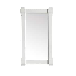 Brittany 21.7 in. W x 39.2 in. H Framed Rectangular Bathroom Vanity Mirror in Bright White