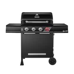 Dyna-Glo 4-Burner Propane Gas Grill in Matte Black with TriVantage Multifunctional Cooking System