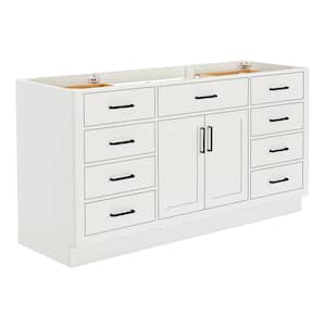 Hepburn 66 in. W x 21.5 in. D x 34.5 in. H Single Sink Freestanding Bath Vanity Cabinet without Top in White