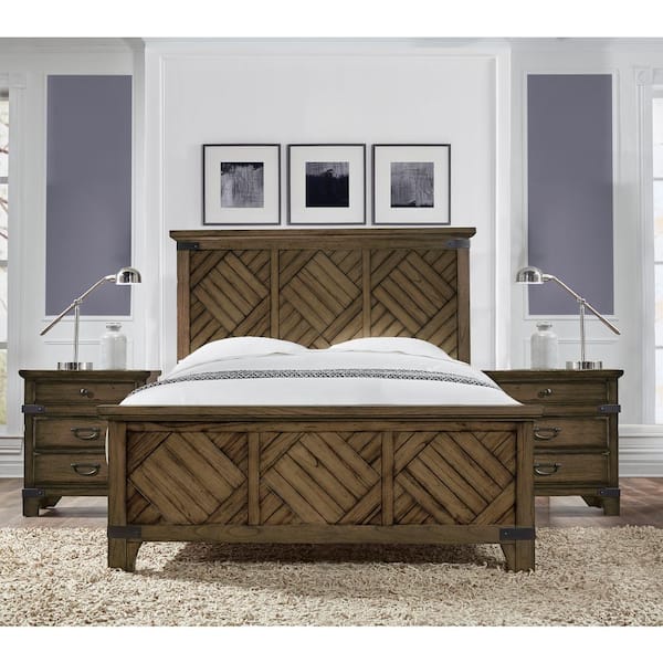 Lifestyle Solutions Baltimore Vintage Brown California King Bed