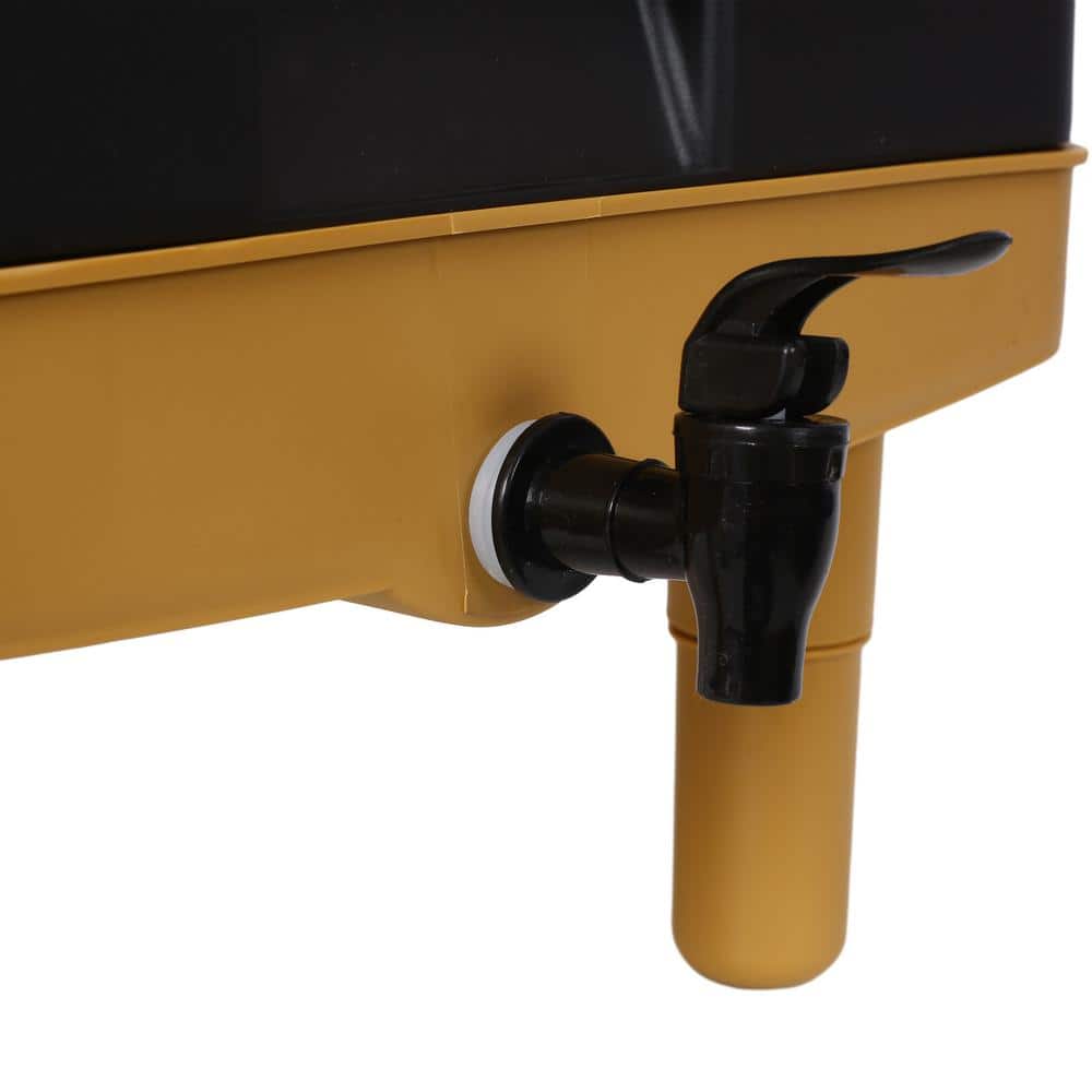 65L Yellow and Black Multi-Layer Worm Composter Bin