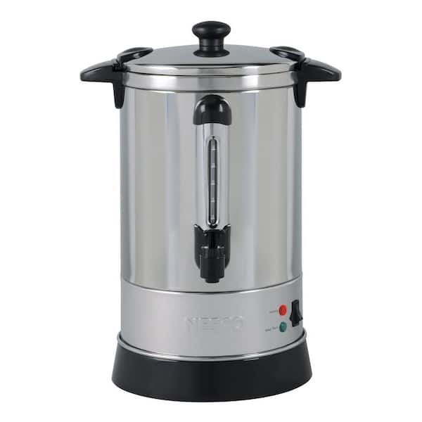 Nesco 30-Cup Silver Insulated Coffee Urn with Locking Lid and Water Gauge
