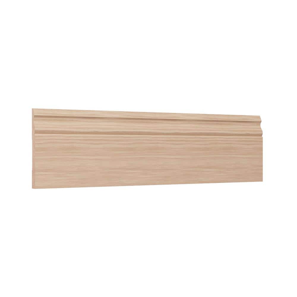96" Red Oak Solid Hardwood Baseboard Moulding
