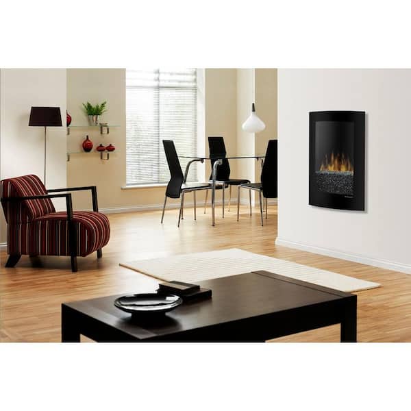 Dimplex Convex 35 in. Wall-Mount Electric Fireplace in Black