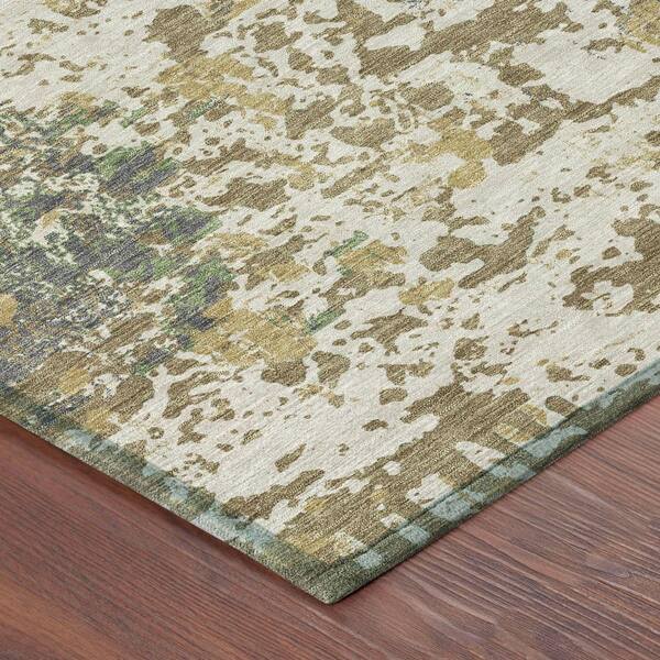 Chantille Machine Washable Indoor/Outdoor Abstract ACN2679 Linen 3 ft. x 4 ft. Area Rug