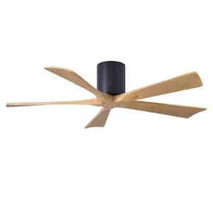 Irene-5H 52 in. 6 fan speeds Ceiling Fan in Black with Remote and Wall control included